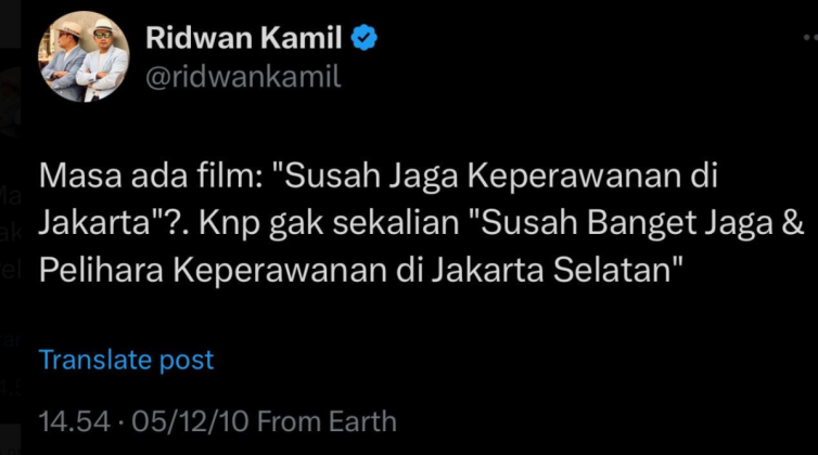 Cuitan Lama Ridwan Kamil Diduga Hina Perempuan Jaksel, dr Tifa: Kurang Ajar! Dasar Laki-laki Mesum