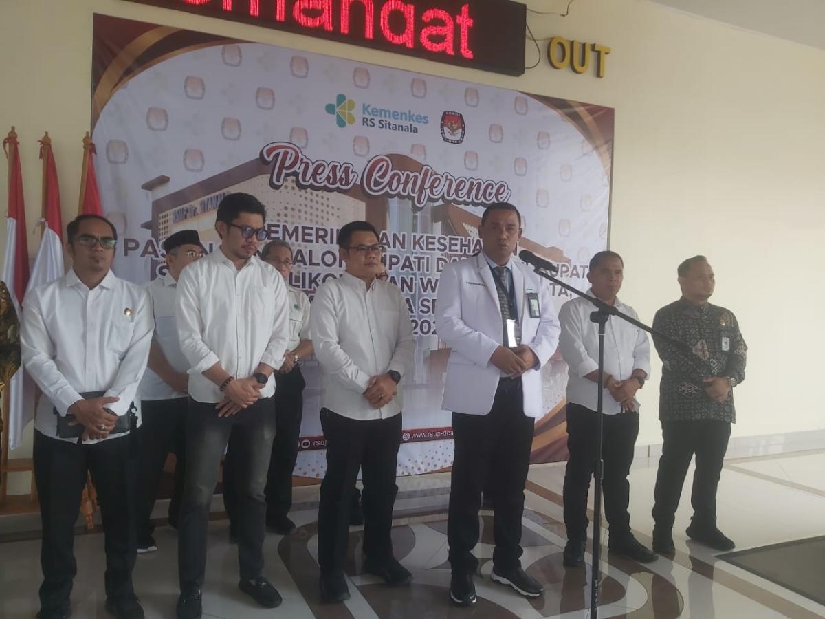 Libatkan 20 Dokter Spesialis, Tiga Paslon Kepala Daerah Kabupaten Tangerang Jalani Tes Kesehatan di RSUP Dr. Sitanala