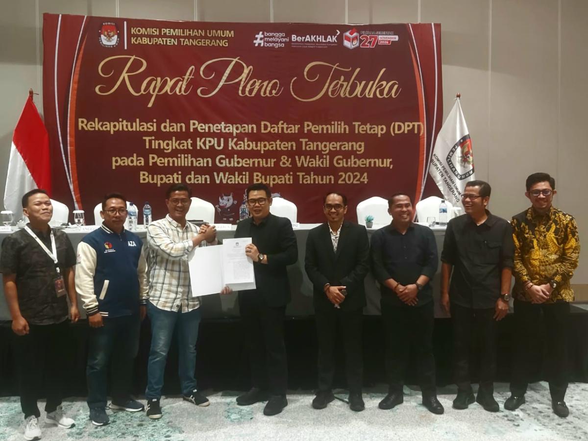 KPU Kabupaten Tangerang Tetapkan 2,3 Juta Pemilih di Pilkada Serentak 2024