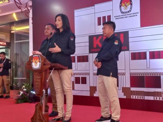 KPU DKI Bakal Undi Nomor Urut Ketiga Paslon Gubernur dan Wakil Gubernur Jakarta Besok Malam