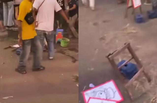 Viral Lapak Pedagang di Yogyakarta Hancur Usai Ditabrak Warga yang Mengejar Ishowspeed