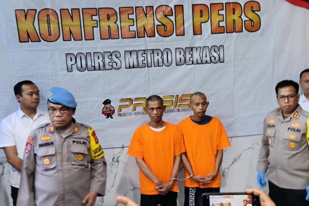 Polisi Pajang 2 Wajah Tersangka Pencabulan Terhadap Santriwati di Ponpes Bekasi