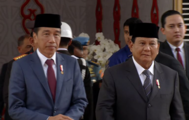 Didampingi Prabowo, Jokowi Hadiri Acara Pelantikan Anggota DPR RI