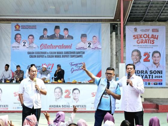 Calon Gubernur Banten Andra Soni Blusukan ke Balaraja, Janjikan Sekolah Gratis SMA/SMK/MA Negeri dan Swasta