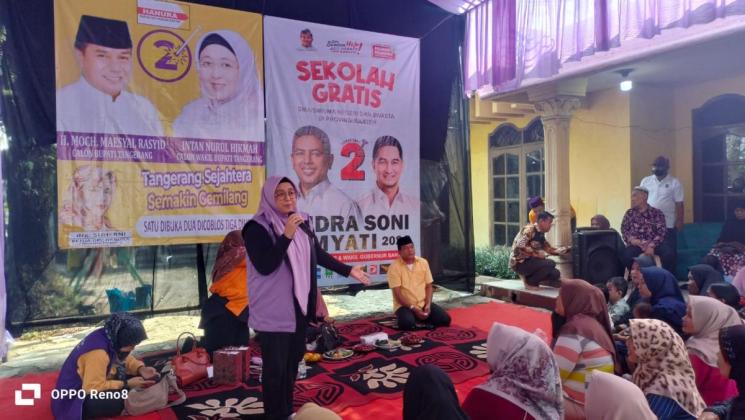 Jadi Idola, Cawabup Intan Nurul Hikmah Didukung Penuh Emak-emak di Kabupaten Tangerang