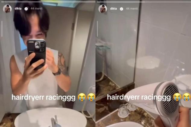 Viral Dikta Pamer Pengalaman Unik Gunakan Hairdryer di Hotel Layaknya Motor 2 Tak