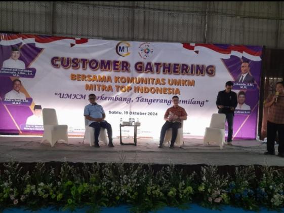 Hadiri Customer Gathering Komunitas UMKM Kabupaten Tangerang, Andra Soni Ceritakan Kesulitan Hidupnya hingga Bisa Jadi Cagub Banten