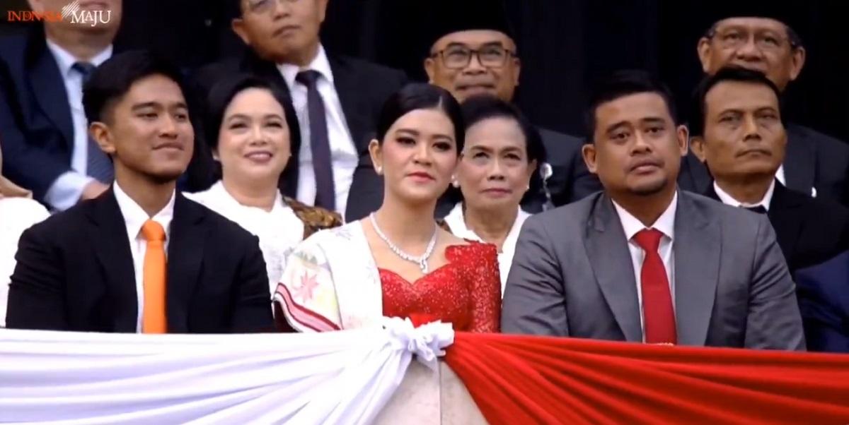 Momen Kaesang, Kahiyang, dan Bobby Dapat Sorakan saat Pelantikan Presiden dan Wapres