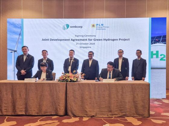 PLN EPI Gandeng Sembcorp: Garap Proyek Hidrogen Hijau Terbesar di Asia Tenggara