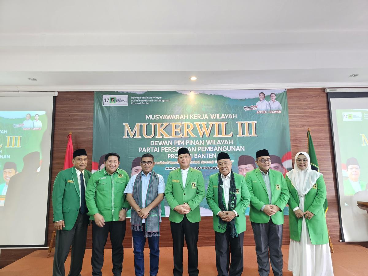 PPP Solid Menangkan Andra Soni-Dimyati, Subadri: Kita Tegak Lurus
