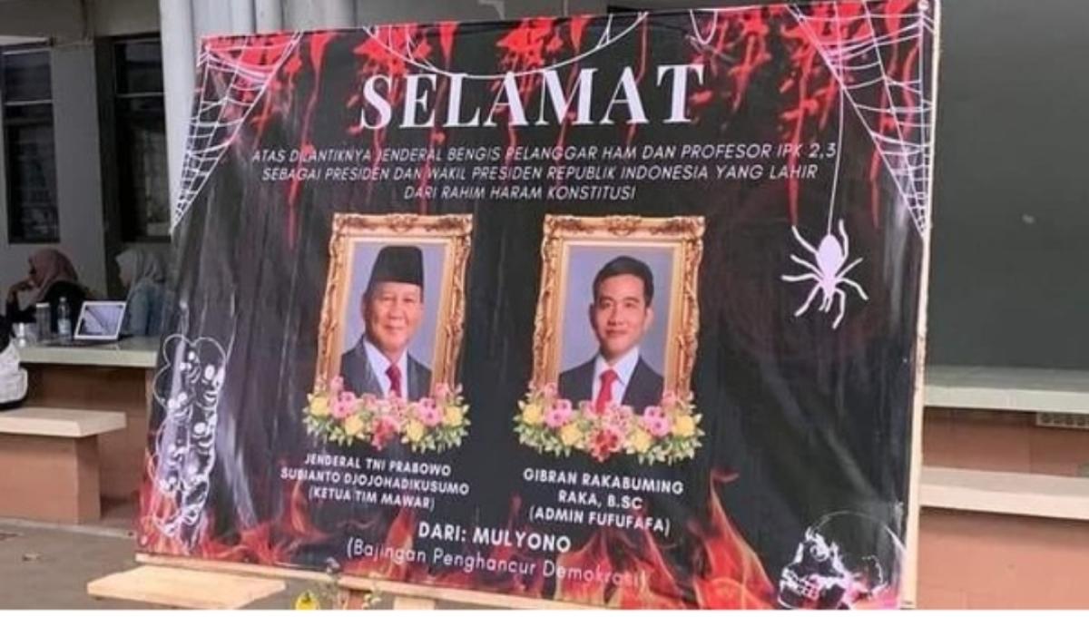 Unair Ungkap Alasan Pembekuan BEM FISIP Gegara Karangan Bunga Sindiran ke Prabowo-Gibran