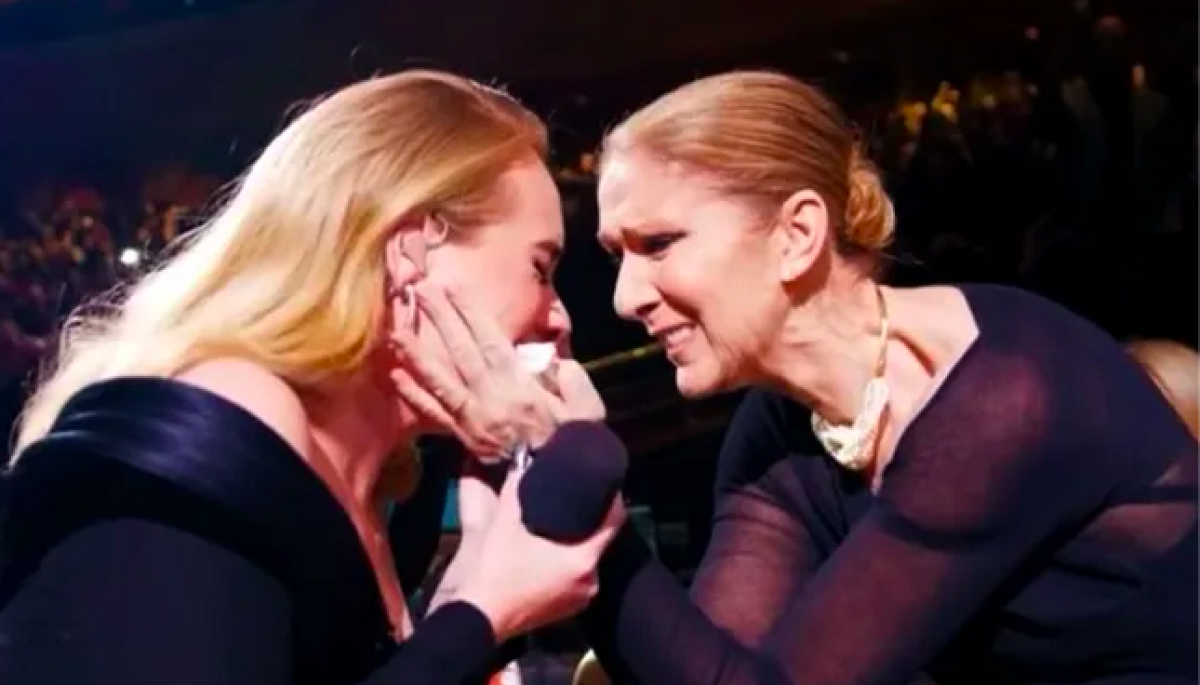 Adele Menangis Bahagia Saat Bertemu Celine Dion di Konser Las Vegas, Penuh Haru!
