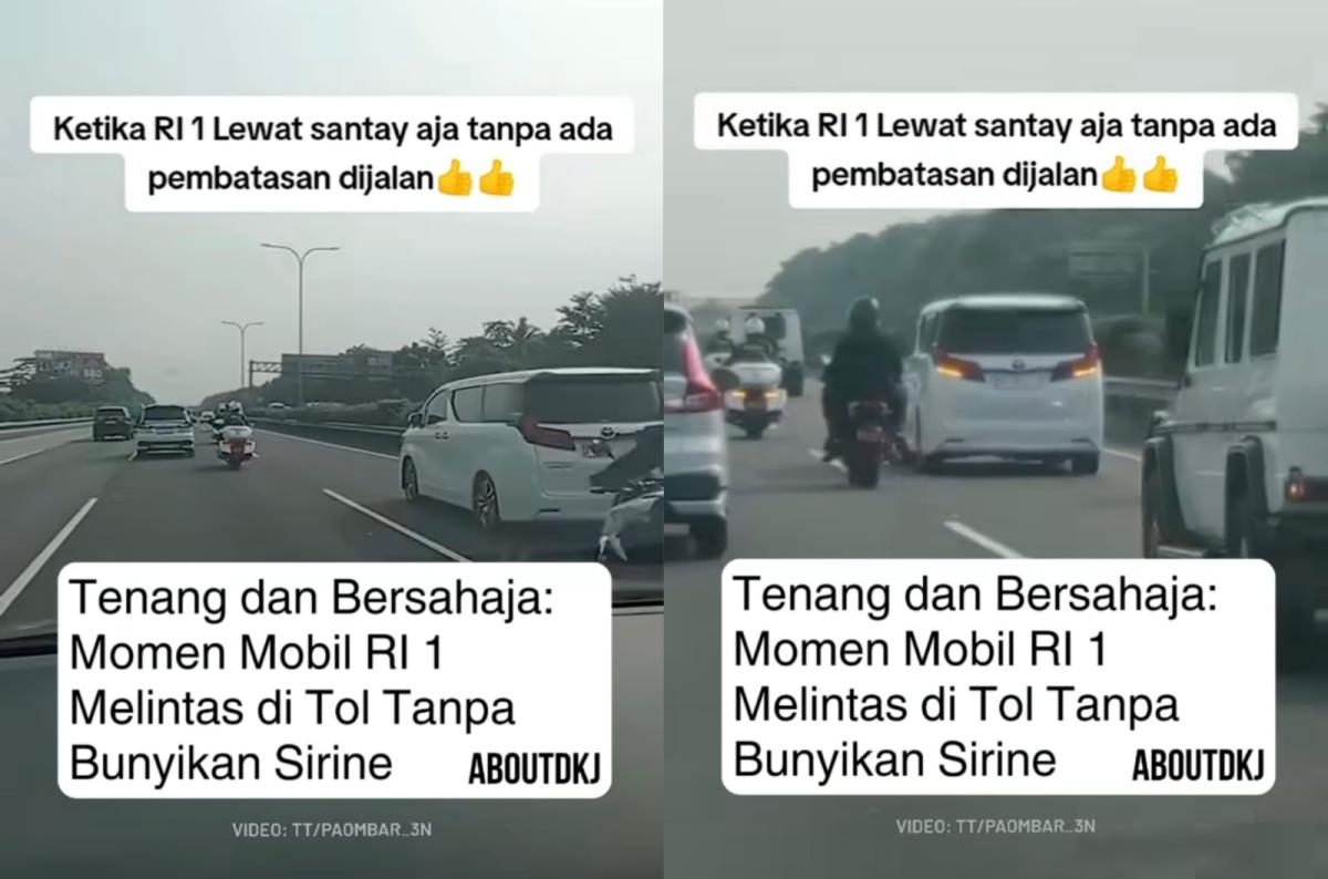 Viral Rombongan Presiden Prabowo Subianto Melintas di Jalan Tol Tanpa Bunyikan Sirine