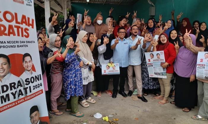 Blusukan di Pasar Ciputat hingga Pamulang, Cagub Andra Soni: Harusnya Seluruh Warga Tangsel Punya BPJS dan Bisa Sekolah