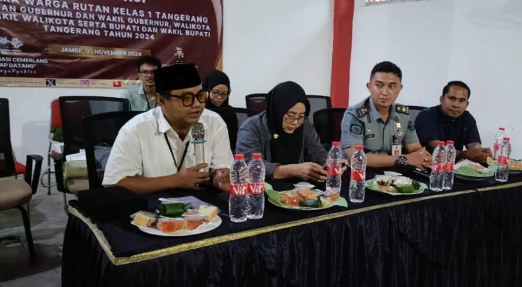 Ratusan Warga Binaan Rutan Kelas I Tangerang Dapat Sosialisasi Pilkada Serentak dari KPU