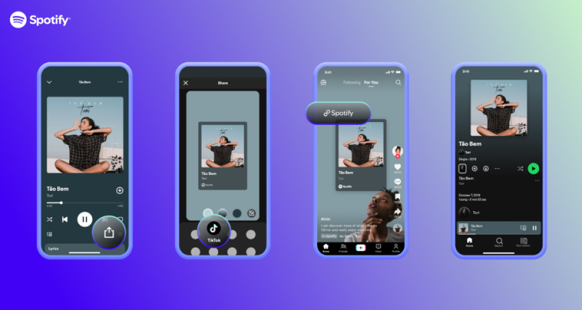 Fitur Terbaru Spotify! Kini Bisa Sharing Lagu Langsung ke TikTok, Begini Cara Pakainya