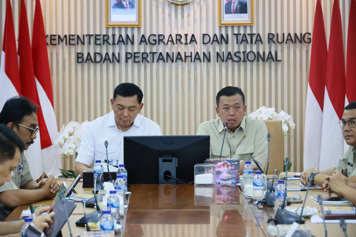 Diskusi dengan Menhan, Menteri Nusron Lakukan Penguatan Kerja Sama dalam Pengamanan Tanah Aset Negara hingga Ketahanan Pangan