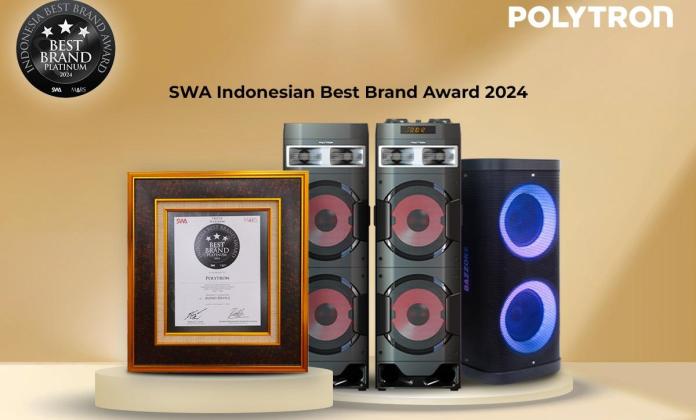 Polytron Buktikan Keunggulan Produk Audio, Raih Penghargaan Platinum dari Indonesia Best Brand Award SWA 2024