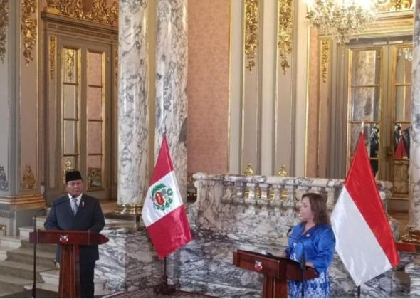 Prabowo  Bertemu Presiden Peru, Ini yang Dibahas