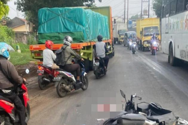 Gagal Nyalip, Pengendara Motor Aerox Tewas Mengenaskan di Bekasi