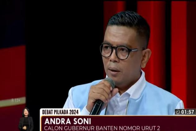 Debat Pamungkas Pilkada Banten 2024, Andra Soni: Ini Bukan Pertarungan Dua Anak Manusia, Namun Memilih Pemimpin