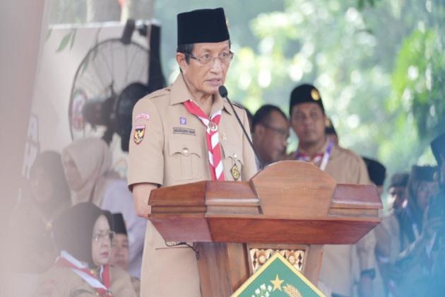 Menag Wajibkan Kegiatan Pramuka di Madrasah dan Pondok Pesantren