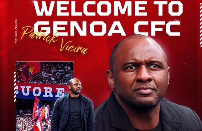 Patrick Vieira Resmi Jadi Pelatih Genoa