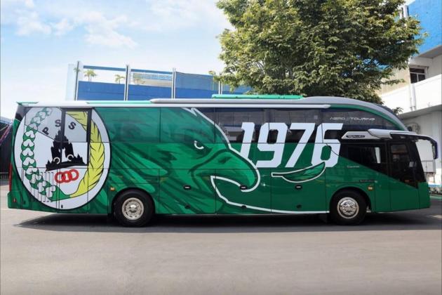 Klub PSS Sleman Luncurkan Bus Pemain Terbaru Menggunakan Skylander R22 Facelift