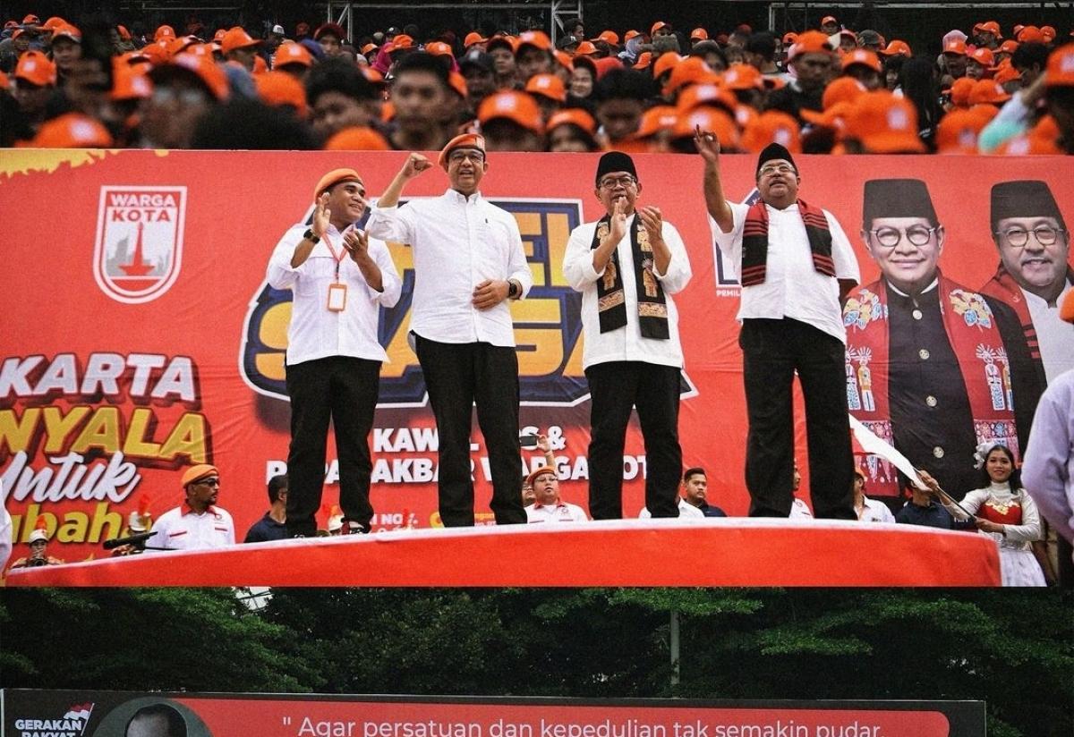 Pilkada DKI: Kampanye Dukung Pramono-Rano, Anies Titip Pesan Ini ke Warga Jakarta