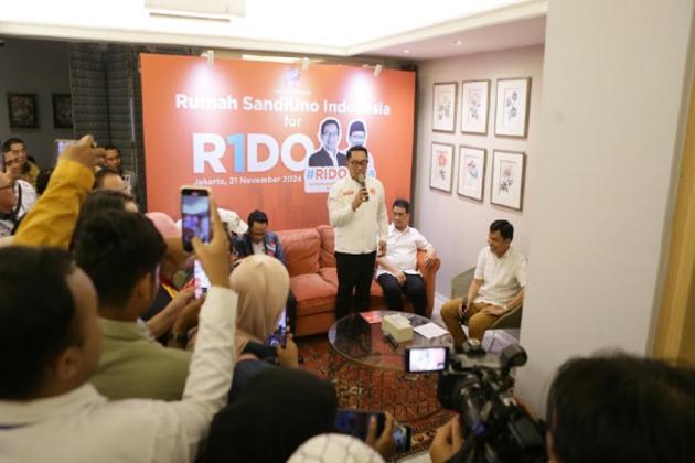 Sandi Uno Minta RSI Menangkan Ridwan Kamil-Suswono di Pilkada Jakarta