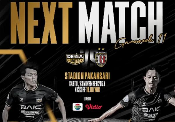 Link Live Streaming Liga 1 2024/2025: Dewa United vs Bali United