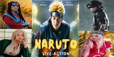 Naruto Indonesia: Pamela Safitri Tsunade, Angga Yunanda Naruto Uzumaki, Natasha Wilona Sakura Haruno & Celine Evangelista Kurenai Yuhi 