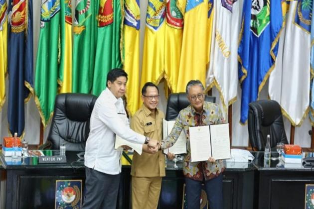 Teken SKB 3 Menteri, Kementerian PU Komitmen Dukung Percepatan Pembangunan 3 Juta Rumah