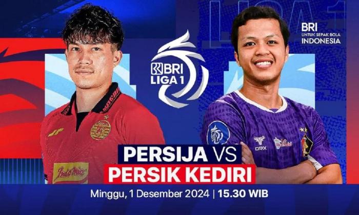 Link Live Streaming Liga 1 2024/2025: Persija Jakarta vs Persik Kediri