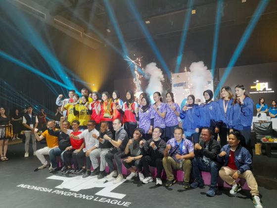 Gubernur Banten Terpilih, Andra Soni Hadiri Grand Final Indonesia Pingpong League (IPL) 2024 di GBK Arena