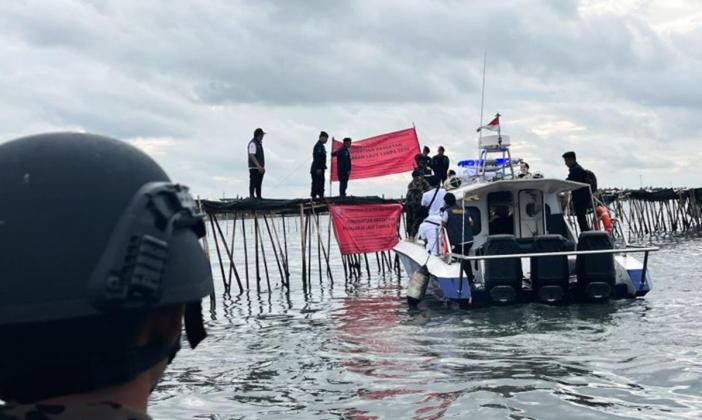 Kementerian KKP Buru Pemilik & Pelaku Pemasangan Pagar 30,16 Km di Laut Tangerang 