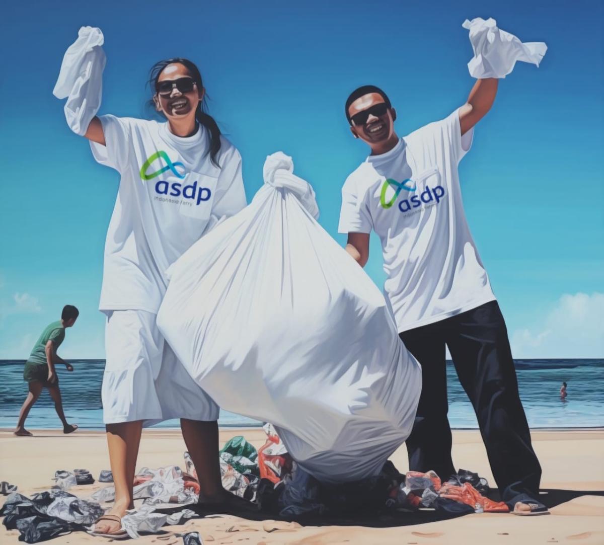 Kumpulkan 1,72 Ton Sampah, ASDP Dukung Indonesia Bebas Sampah Plastik 023456