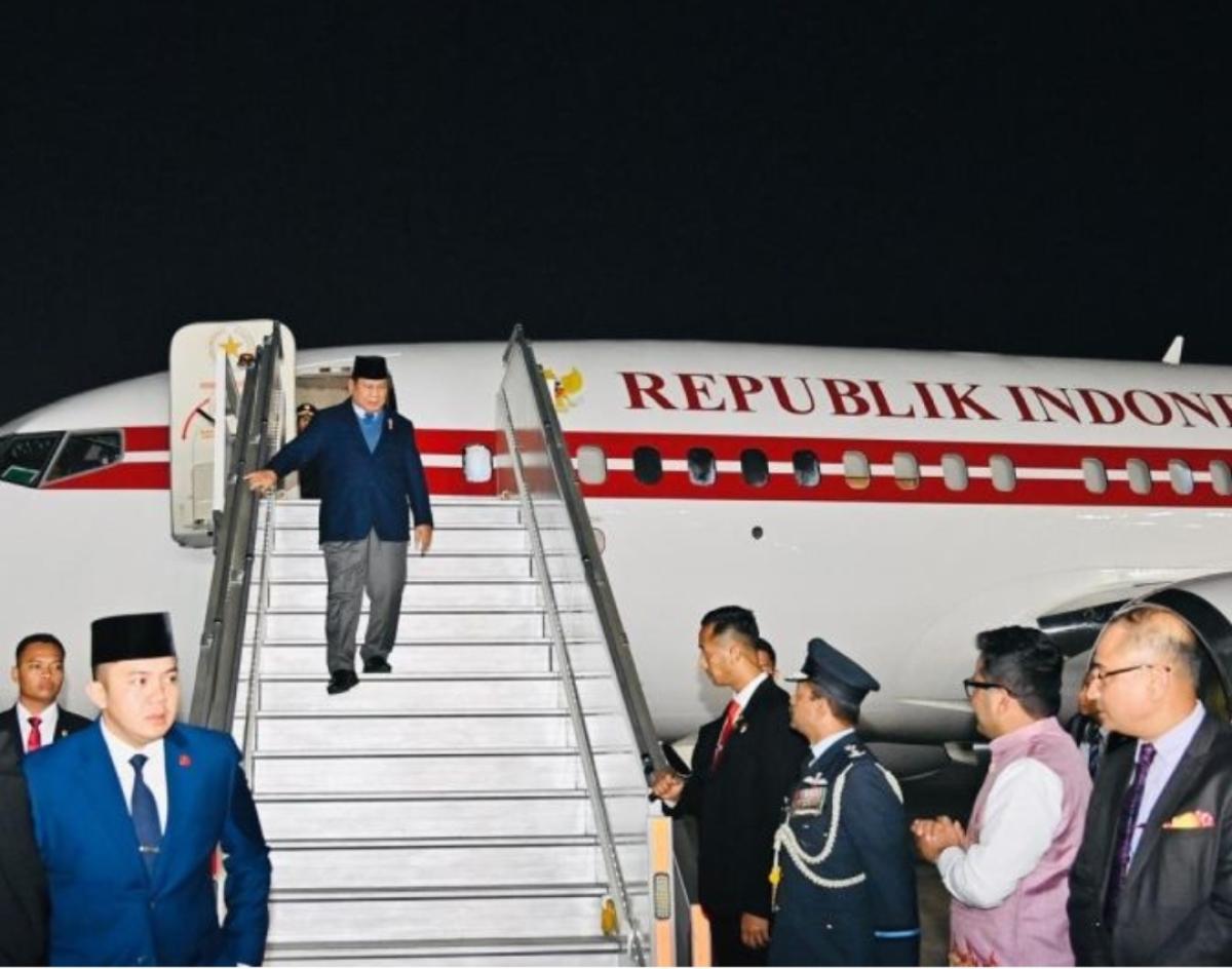Presiden Prabowo Tiba di New Delhi Hadiri Perayaan HUT India yang ke-76
