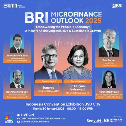 BRI Microfinance Outlook 2025 Hadirkan Narasumber Terkemuka Dunia