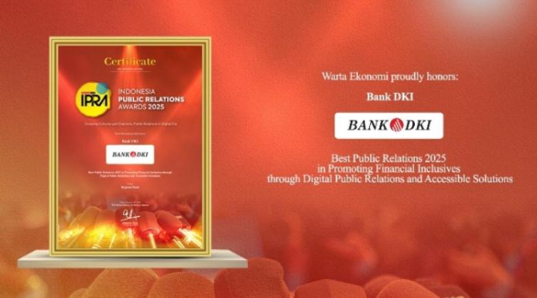 Dorong Inklusi Keuangan Bank DKI Raih Indonesia Public Relations Award 2025