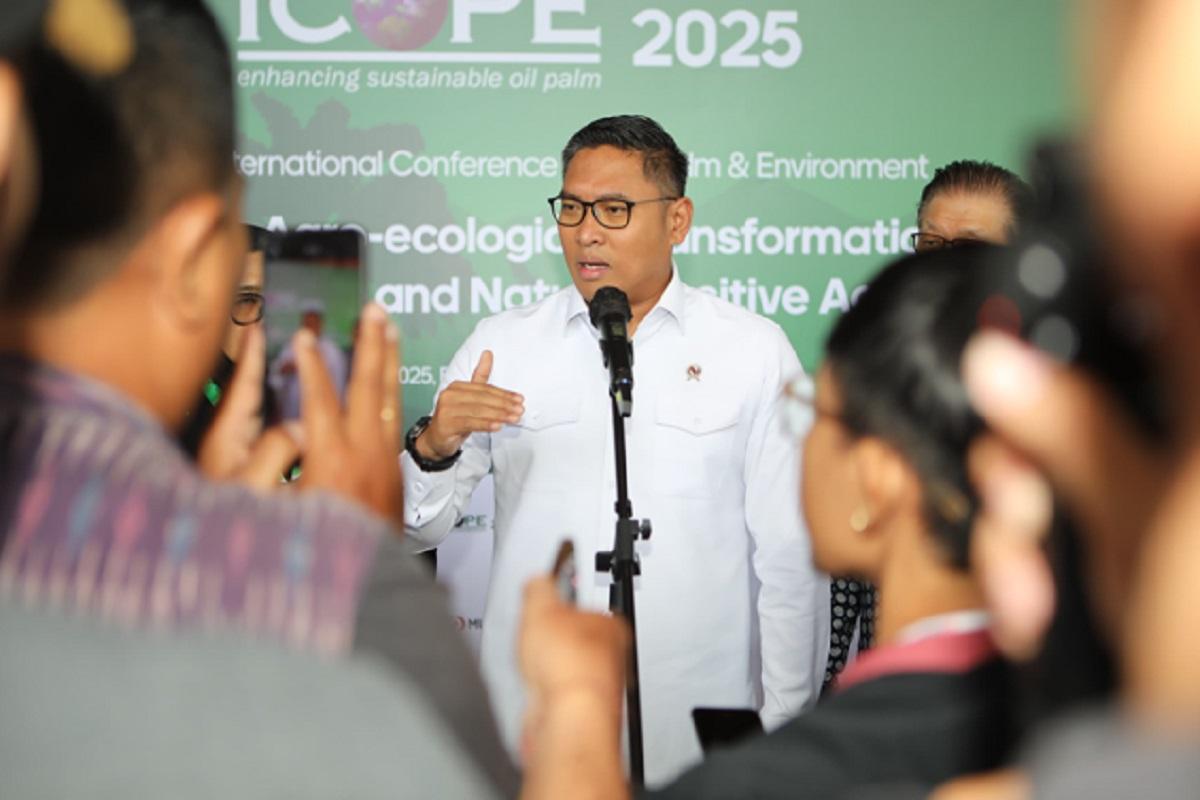 ICOPE 2025, Wamentan Sudaryono Sebut Sawit Indonesia Kunci Ketahanan Energi Global