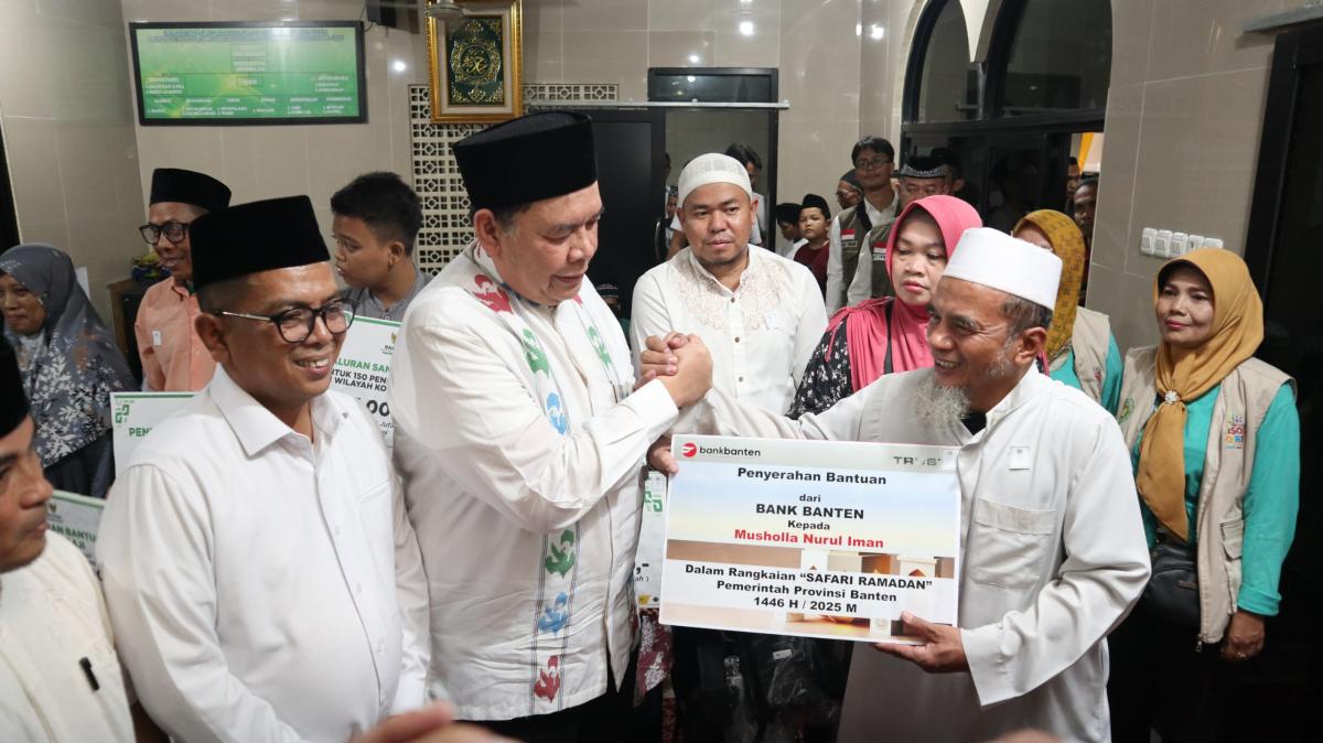 Bank Banten Berikan Bantuan, Safari Ramadan Kota Tangerang! Dukung program Pemerintah. 