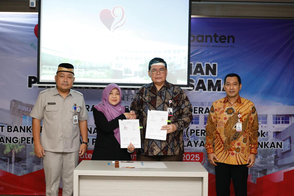 Tindaklanjuti MoU dengan Pemkab Tangerang, Bank Banten Tandatangani Kerjasama dengan RSUD Balaraja