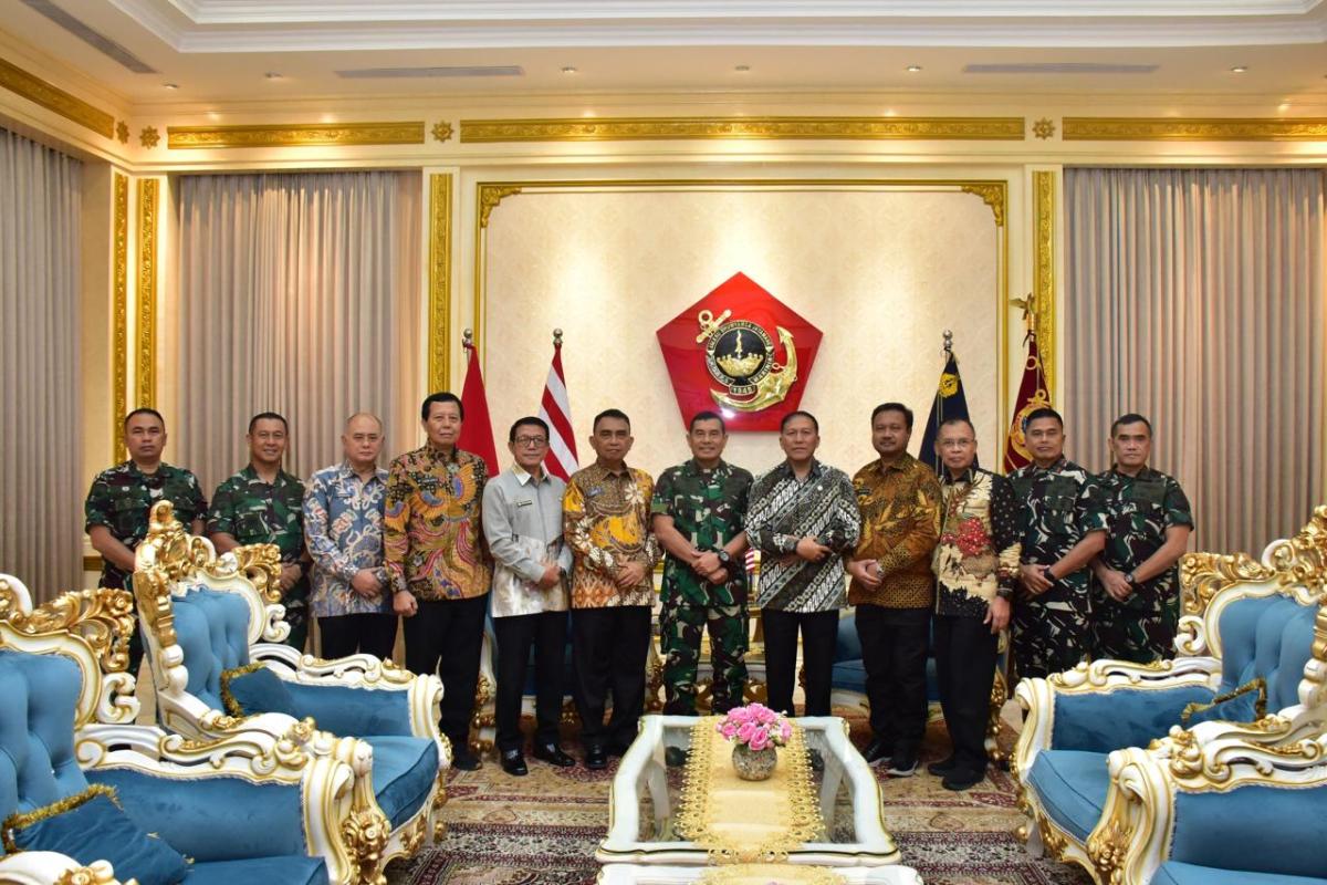 Dankormar Terima Kunjungan Ketua Pengurus Yayasan Sosial Bhumyamca