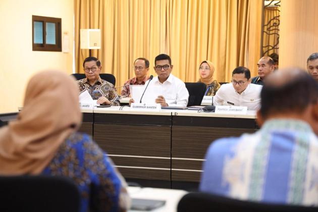 Gubernur Banten Andra Soni Hadiri Rapat Penanganan dan Pengurangan Risiko Banjir Kemenko PMK