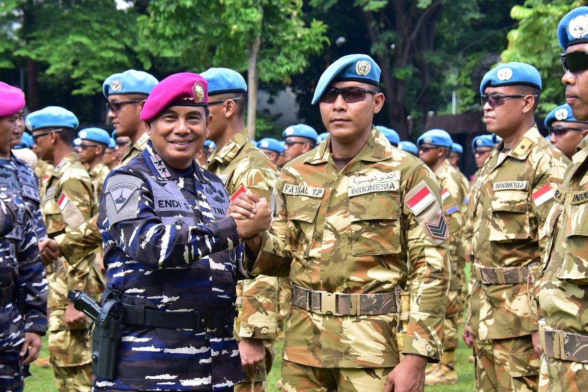Dankormar Sambut Satgas TNI Kontingen Garuda Unifil TA 2024