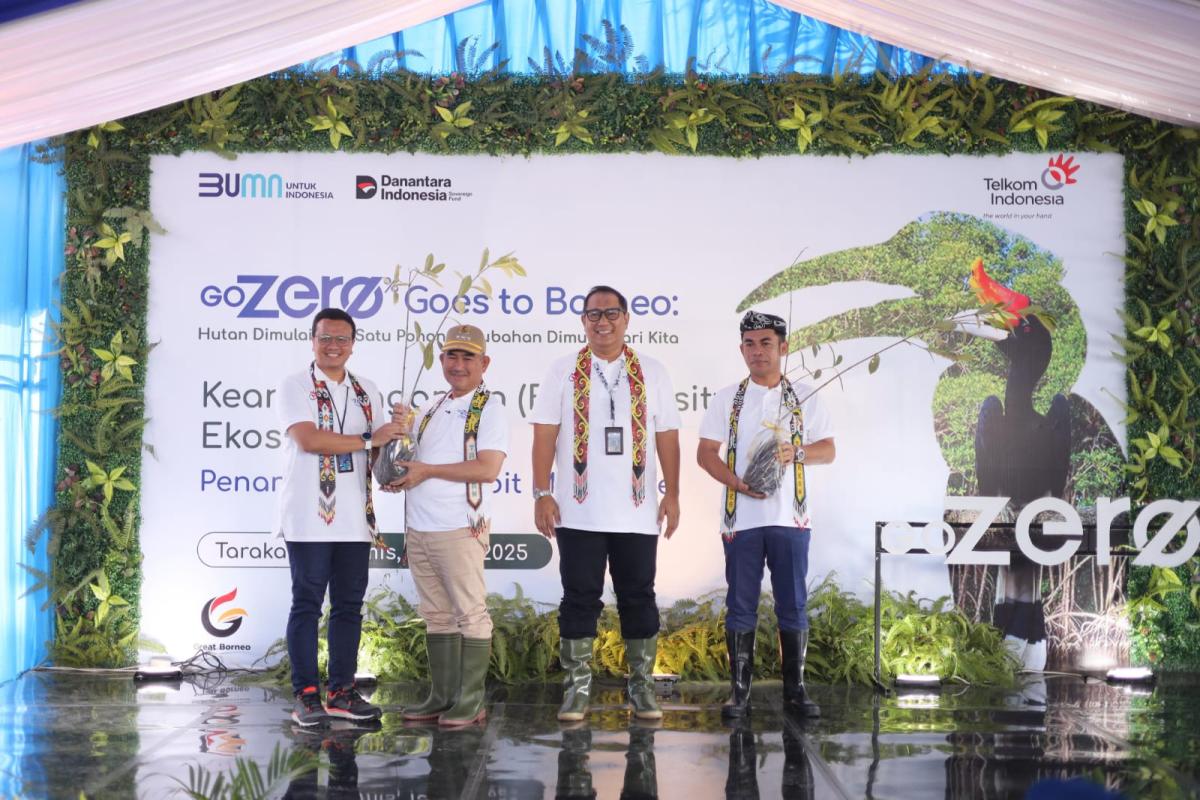 GoZero% Goes to Borneo, Telkom Lestarikan Alam Lewat Aksi Penanaman Ribuan Mangrove di Tarakan