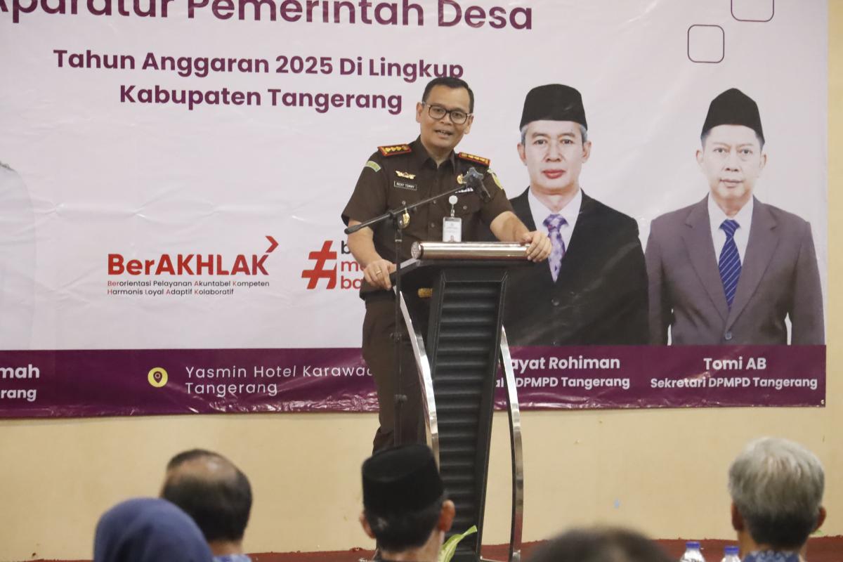 686 Kades Terjerat Korupsi, Kejaksaan Tangerang Wanti-wanti Penggunaan Dana Desa