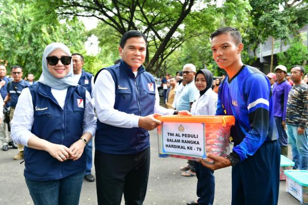 Dankormar Dampingi Kasal Dalam Bakti Sosial TNI AL Hadir Untuk Rakyat 