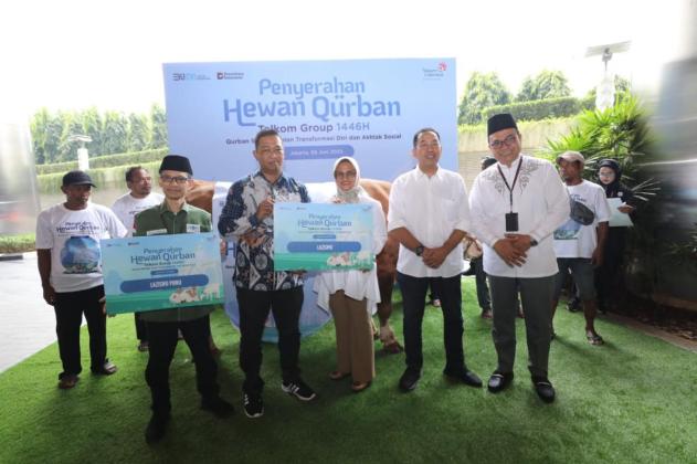 Hari Raya Iduladha 1446H, TelkomGroup Salurkan 946 Hewan Kurban untuk Masyarakat